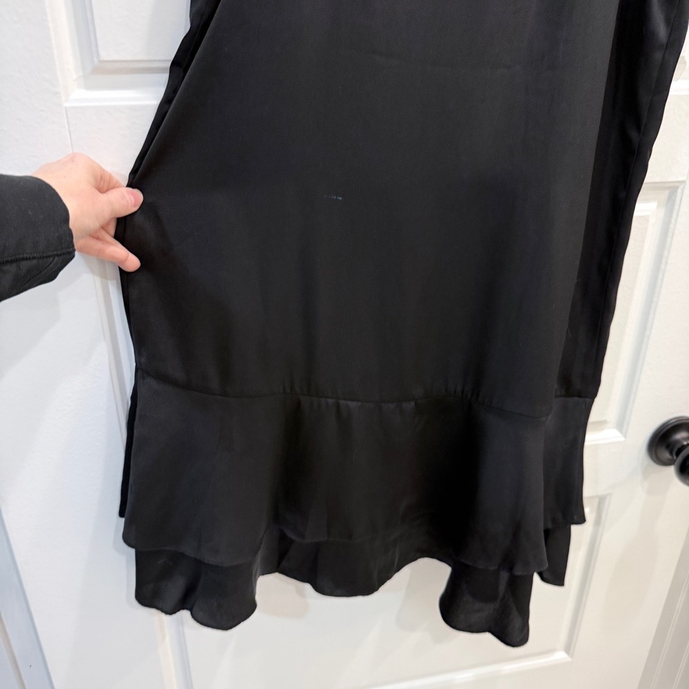 Mossimo Black Satin Mini Dress XS - Picture 10 of 11